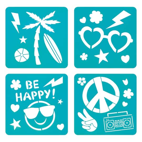 Summer Icons Stencil Set by Creatology&#x2122;